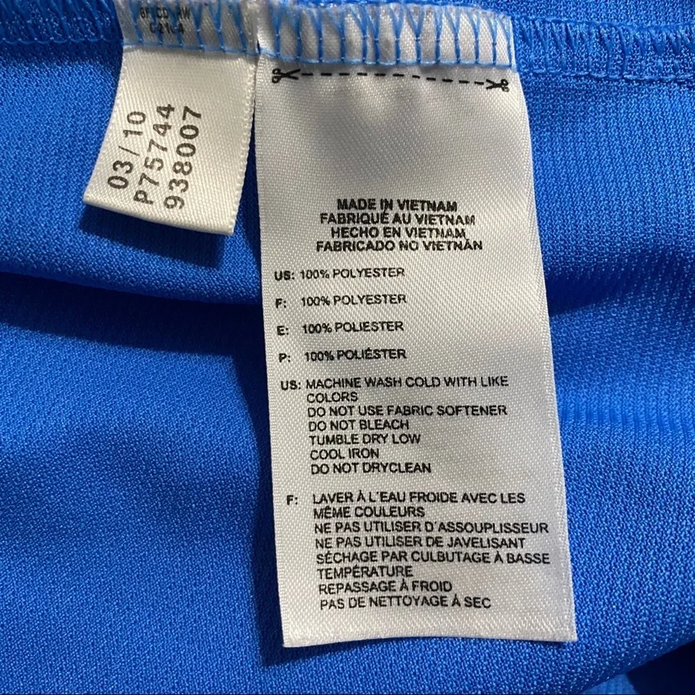 Adidas Climalite Blue Golf Short Sleeve Polo Shirt